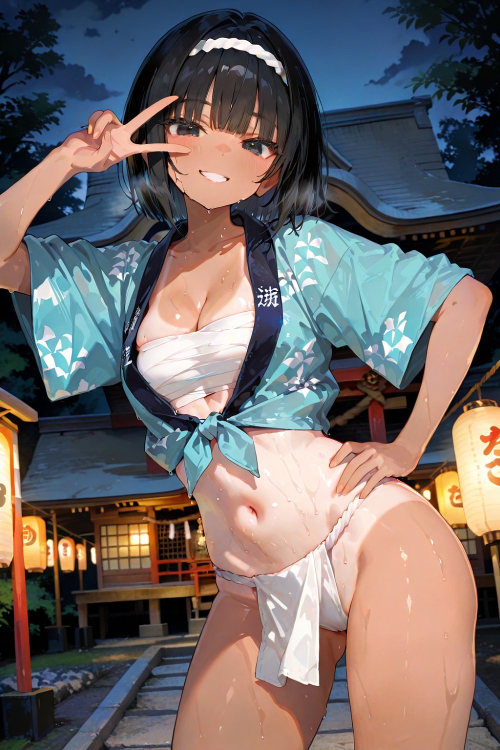 【AIイラスト】ふんどしを締めた女の子のAI画像まとめ【アニメ調】