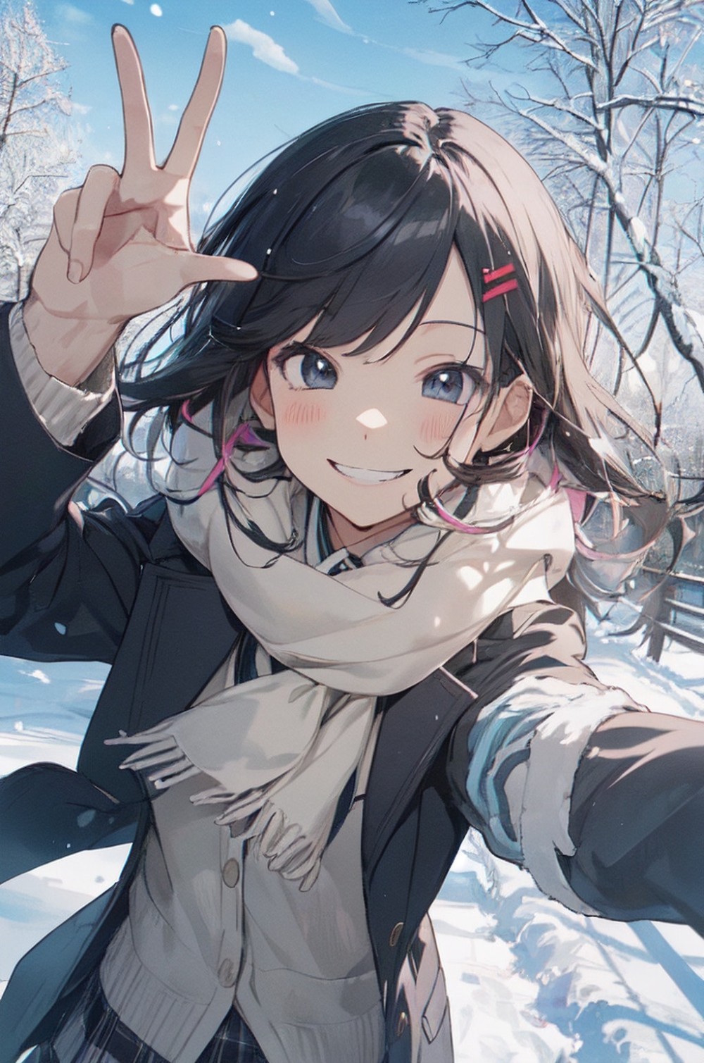 【AIイラスト】女子校生・JKのAI画像まとめ【アニメ調】 Part 3