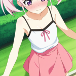 【エロ画像】ピンク髪ロールツインテール長身×美少女エロ_AI_アニメエロ画像