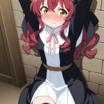 【エロ画像】赤髪外ハネショート高身長スレン×縛り・拘束_AI_アニメエロ画像