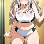 【エロ画像】グレーウェーブロングむっちり×潮吹き_AI_アニメエロ画像