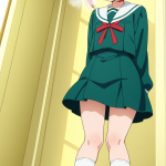 【エロ画像】赤髪ポニーテールむっちり小柄×美少女エロ_AI_アニメエロ画像