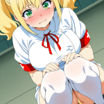 【エロ画像】金髪ツインテール巨乳×おしっこ・放尿_AI_アニメエロ画像