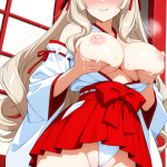 【エロ画像】白髪内巻きグラマラス×母乳・ミルク_AI_アニメエロ画像