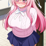 【エロ画像】桜色お団子むっちり×野外露出_AI_アニメエロ画像