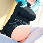 【エロ画像】マゼンタツインテール巨乳×美少女エロ_AI_アニメエロ画像