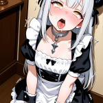 【エロ画像】白髪ロングむっちり小柄×アヘ顔・イキ顔_AI_アニメエロ画像