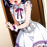 【エロ画像】黒髪ショート柔らかい体型×アヘ顔・イキ顔_AI_アニメエロ画像