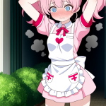 【エロ画像】マゼンタロールツインテール長身×美少女エロ_AI_アニメエロ画像