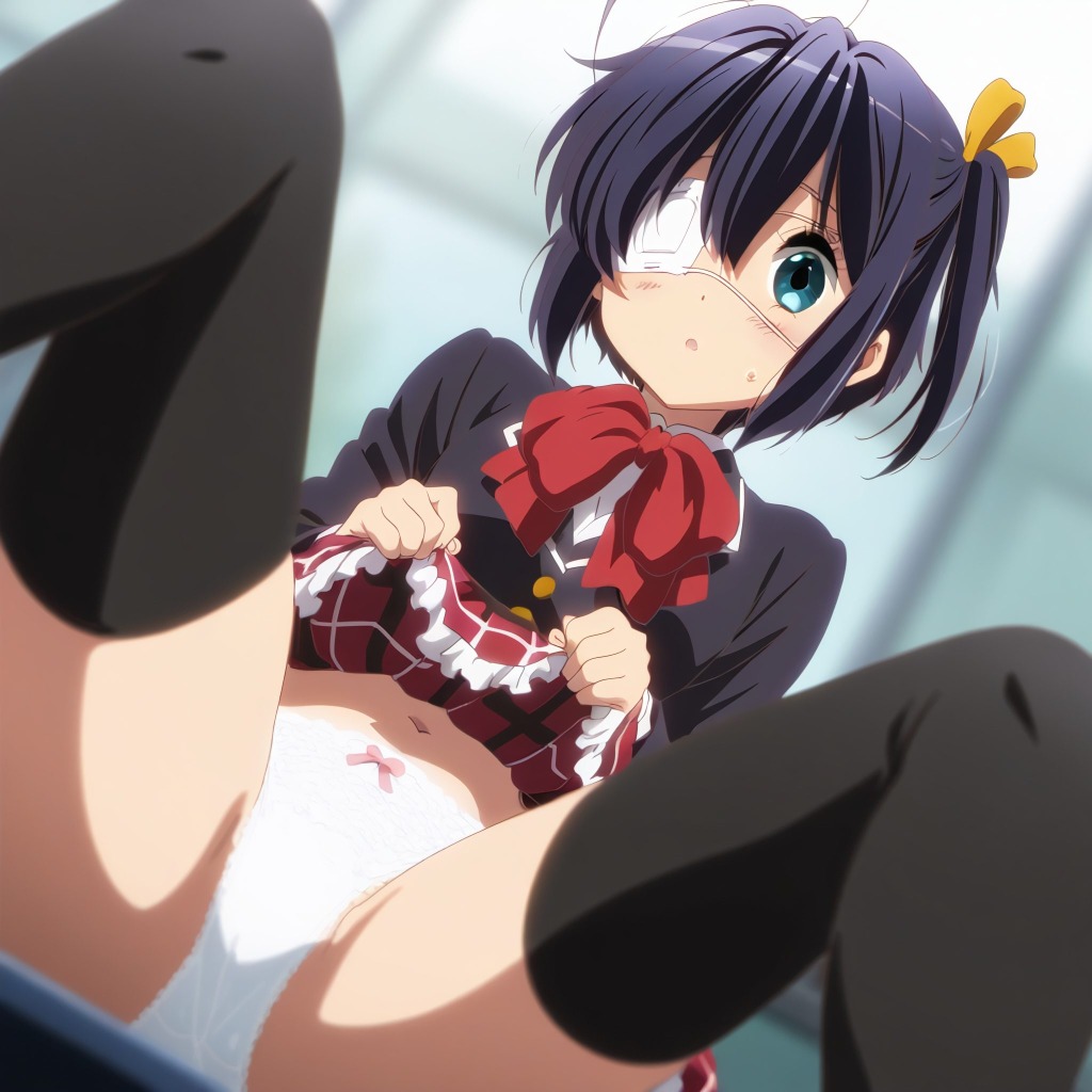 【画像】小鳥遊六花にかわいいおぱんつ見せてもらう♥