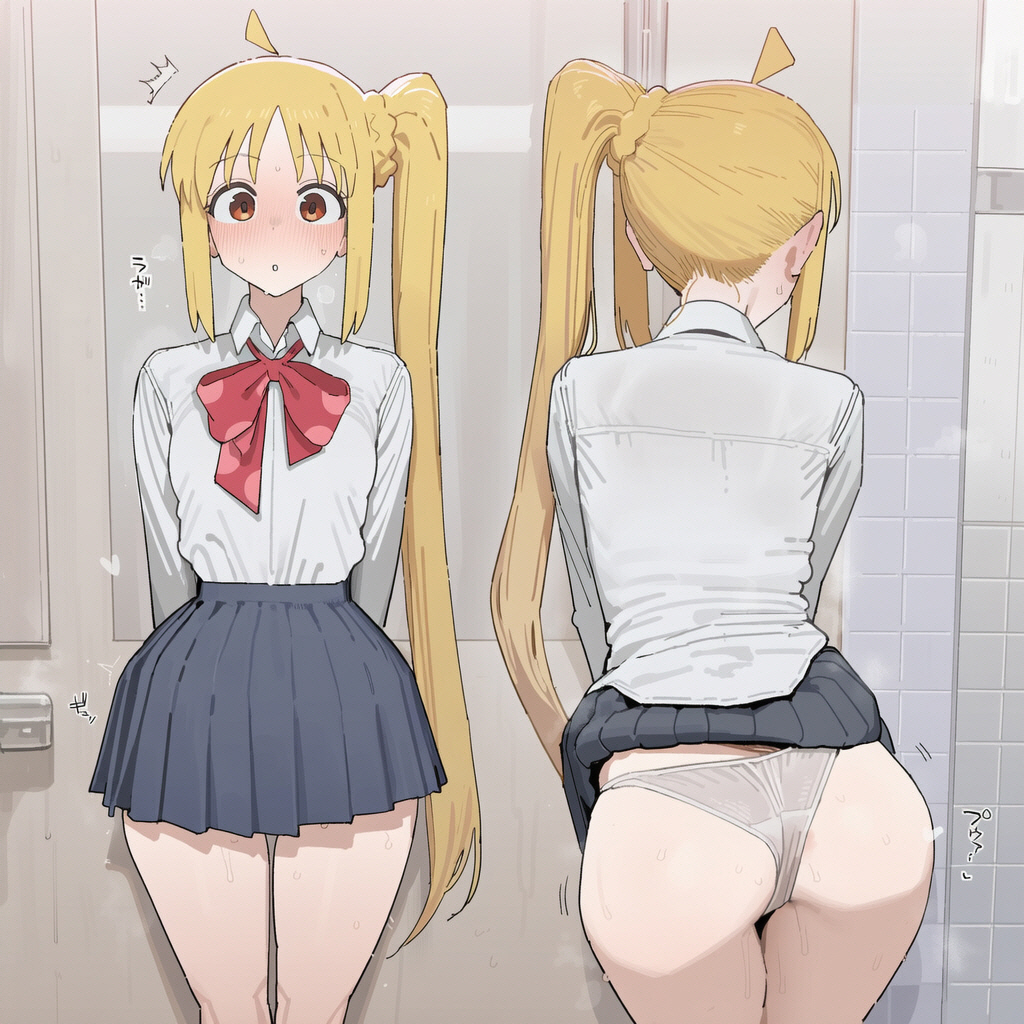 【画像】トイレで虹夏ちゃんの華奢なカラダを犯すエロ画像