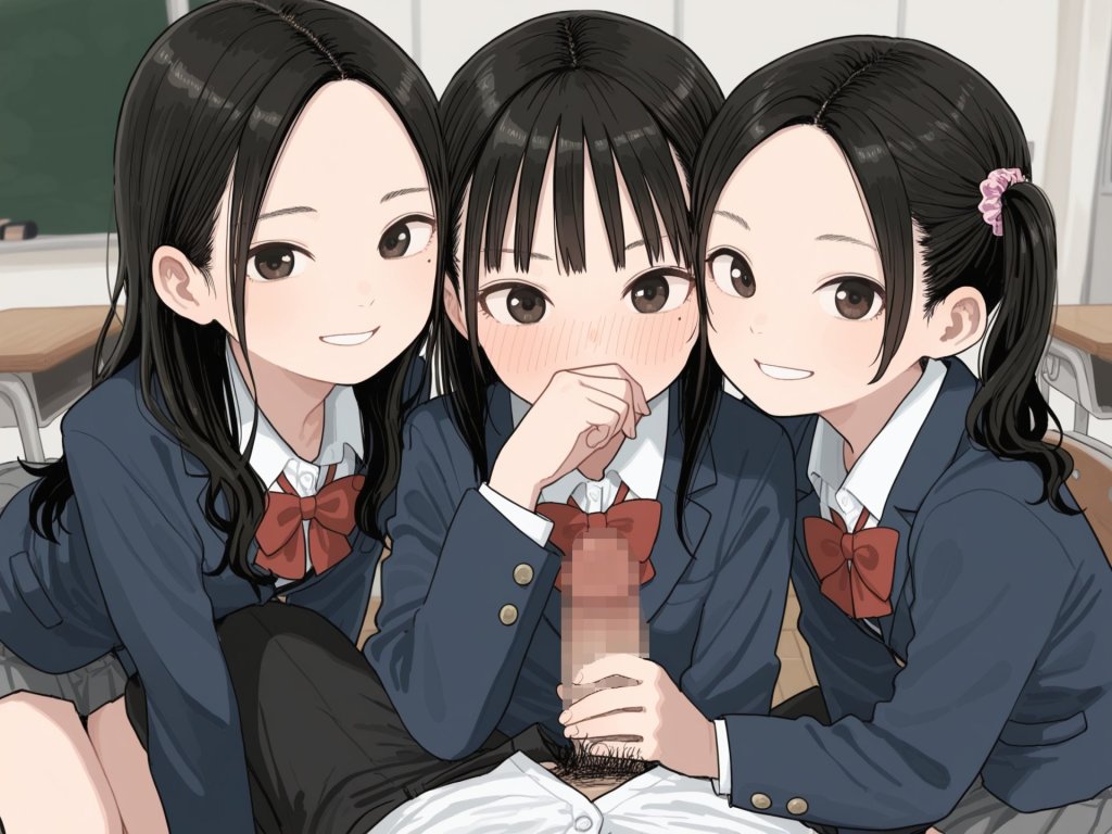 【二次エロ】ちんちんに興味津々な女の子たち