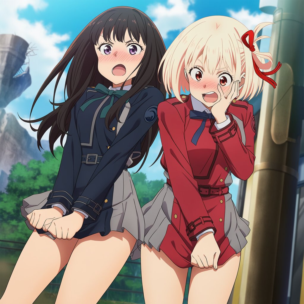 【リコリコ】千束とたきなのおぱんつ見えそうな画像集