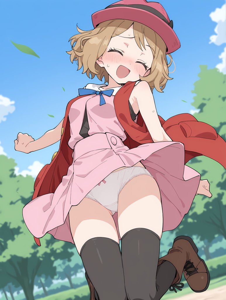 【画像】セレナ（アニポケ）のぱんつ♥