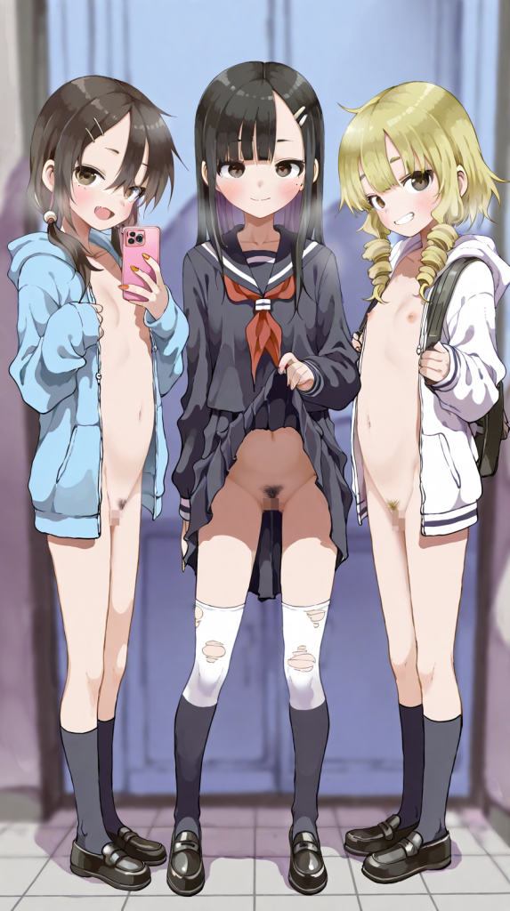 【二次エロ】性に開放的な学校生活送ってるおんなのこたち♥