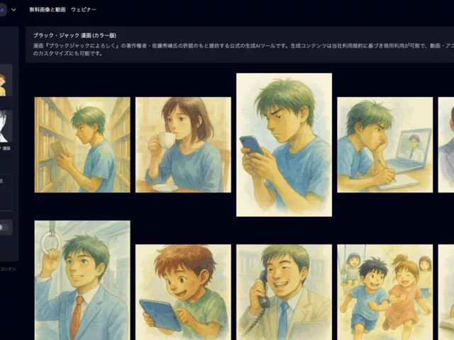 『ブラックジャックによろしく』公式AIツール公開！商用利用OKのイラスト＆動画を即時生成