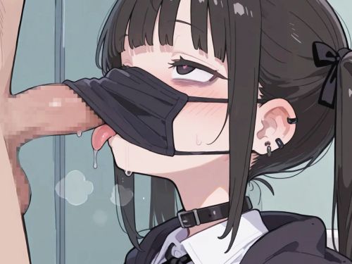 【二次エロ】地雷系女子とトイレでどすけべエッチするエロ画像集