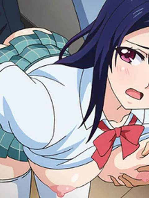 【エロアニメ】発育良好なオッパイを鷲掴みにされながら犯されて優等生の仮面が剝がれていく美少女！