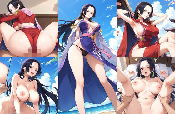 【ワンピース エロ同人】 【ボア・ハ○コックエロ画像】ワン○ースに登場する蛇姫様のエッチ度増し増し画像集