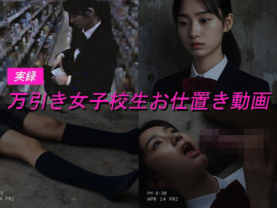 【エロ同人】 万引き女子校生のお仕置き謝罪動画 4