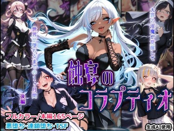 【エロ同人】ギャル淫魔と性転換の闇へ誘うオナニー連続 後編の衝撃邪淫シチュエーションｗ